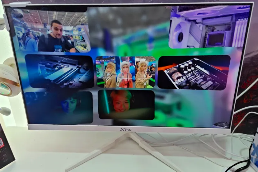 XPG APERTURE A27F4, el monitor blanco de 27 pulgadas con 240Hz y Full HD que XPG presenta en el Computex 2026