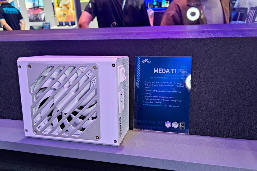 1650 W con ATX 3.1, PCIe 5.1 y dos conectores 12V-2x6 en blanco o negro: así es la FSP MEGA TI