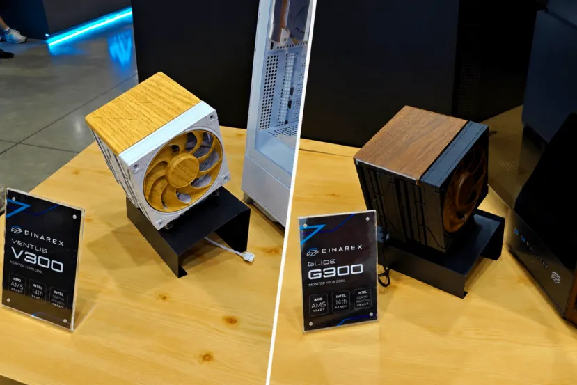Einarex muestra el Glide G300 y el Ventus V300 con acabado de madera en el Computex 2026