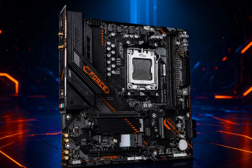 GIGABYTE lanza una placa base B840M con diseño naranja y negro: incluye X3D Turbo Mode y sintonización DDR5
