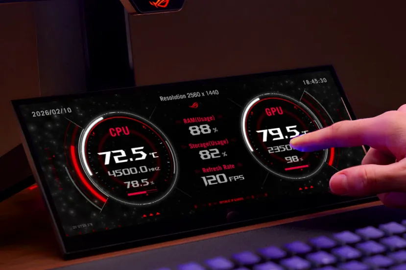 Llega el ASUS ROG Strix XG129C, un monitor ultrapanorámico táctil de 12,3 pulgadas para controlar el PC mientras juegas