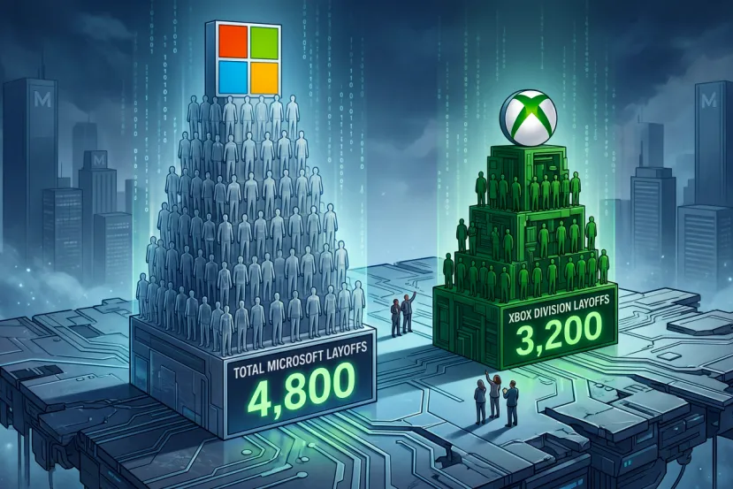Microsoft amplía los despidos hasta los 4.800 trabajadores, con Xbox como la división más afectada