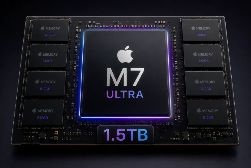 El Apple M7 Ultra podría llegar con hasta 1,5 TB de memoria unificada