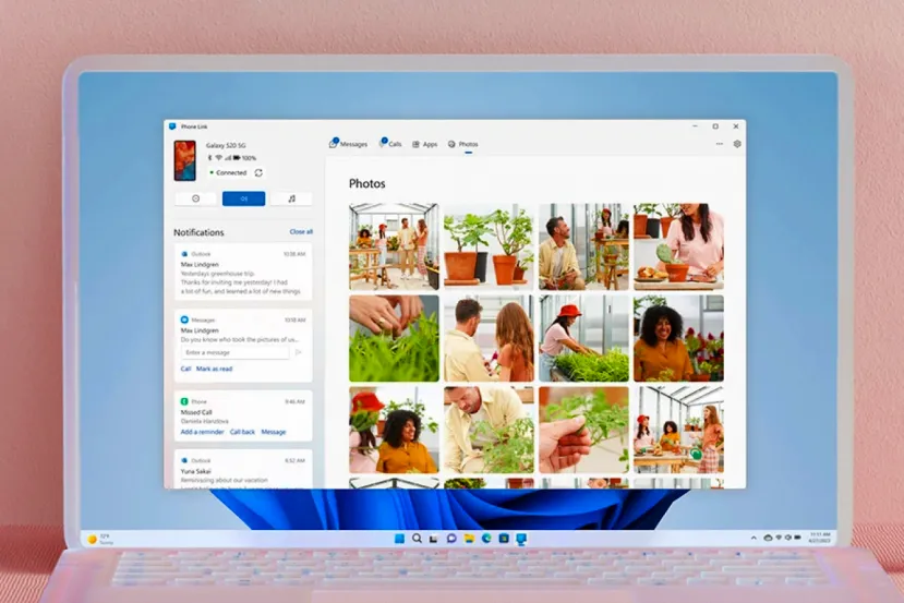 Microsoft prepara una integración más profunda del móvil en Windows 11 con mensajes, portapapeles y controles desde la barra de tareas