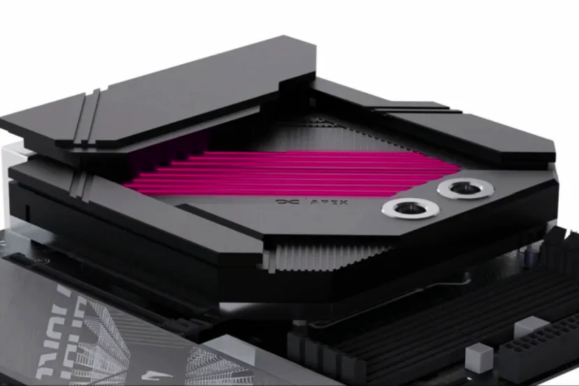 Los nuevos monobloques Alphacool Apex refrigeran CPU, VRM y SSD M.2 en placas AM5 de ASUS, GIGABYTE y MSI