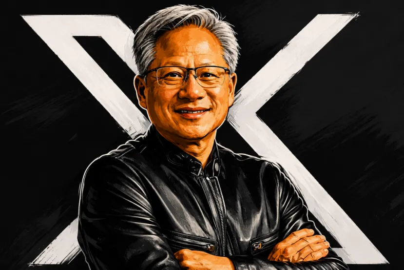El primer mensaje de Jensen Huang en X no habla de gráficas, sino de modelos de IA abiertos