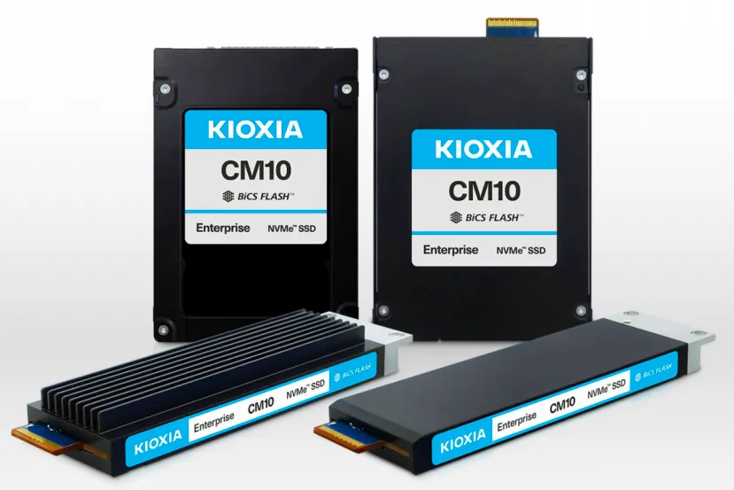 Kioxia lanza los CM10, sus primeros SSD empresariales con PCIe 6.0, con hasta 61,44 TB y refrigeración líquida