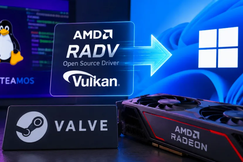 Valve adapta los drivers open source AMD RADV para que funcionen en Windows