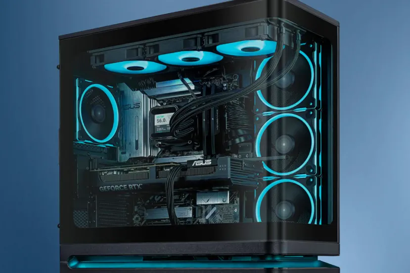 ASUS lanza la Prime AP304, una caja panorámica con USB-C de 20 Gbps y cuatro ventiladores ARGB de serie