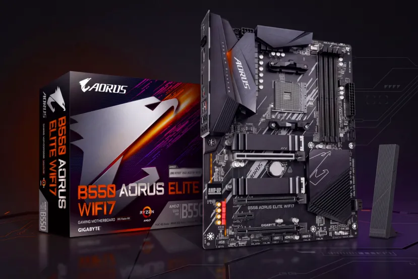 GIGABYTE renueva el socket AM4 con placas B550 X Series con WiFi 7 y VRM de 10 fases