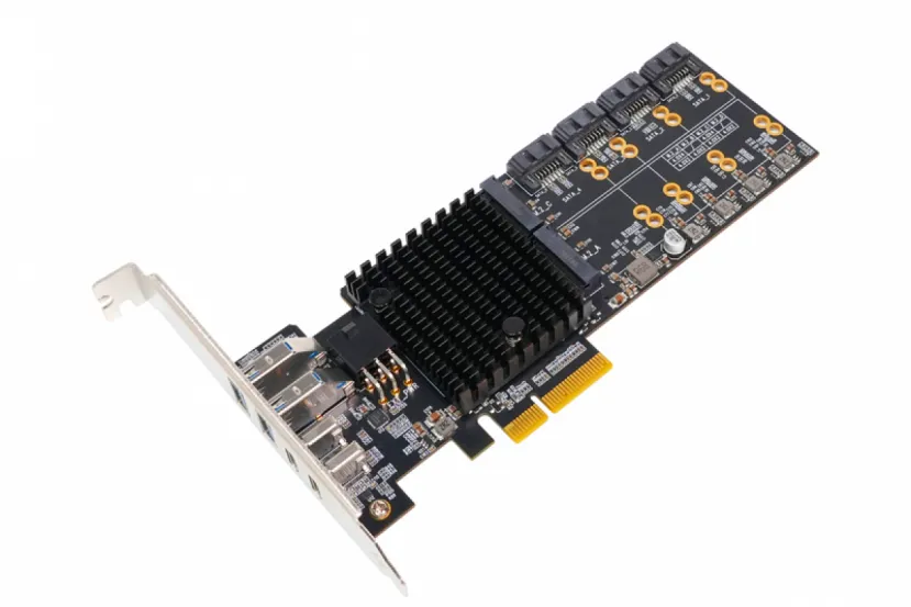 La tarjeta LEKUO PB65MX3 añade hasta 4 ranuras M.2 para SSD y varios USB-C de hasta 20 Gbps