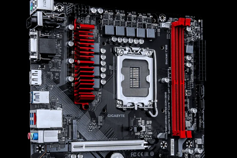 GIGABYTE renueva una de sus placas base para seguir usando memoria DDR4 con tarjetas PCIe 5.0