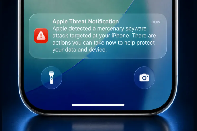 Apple cambia el canal de sus avisos de spyware mercenario y ahora aparecen directamente en la pantalla de bloqueo del iPhone