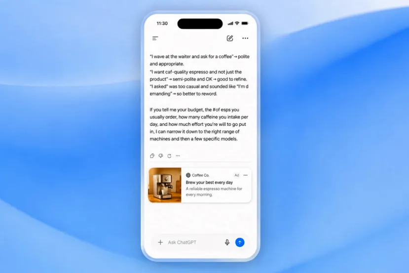 ChatGPT Ads llega a España la próxima semana: así es la mayor expansión publicitaria de OpenAI hasta ahora