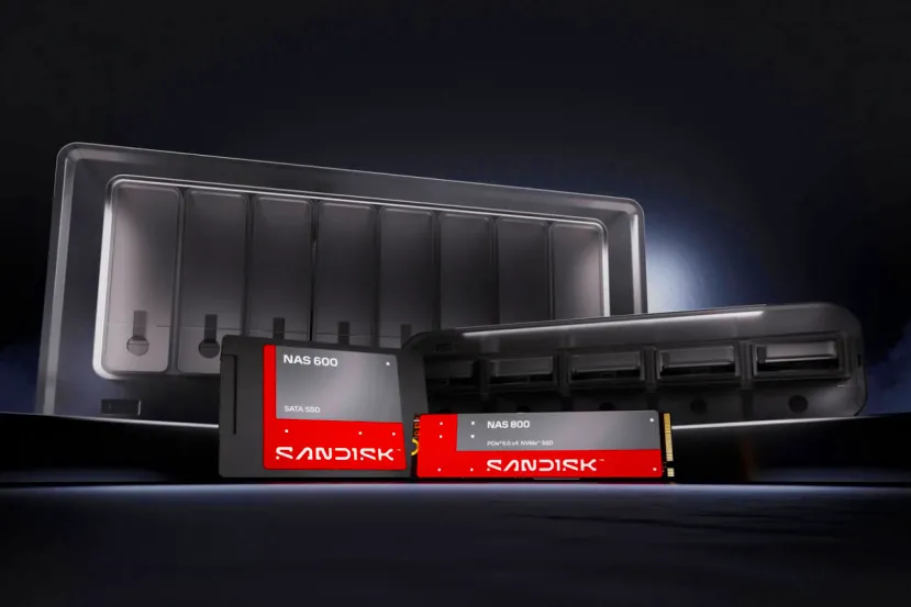 Sandisk lanza SSD específicos para NAS: hasta 2.500 TBW en SATA y 14.900 MB/s en NVMe