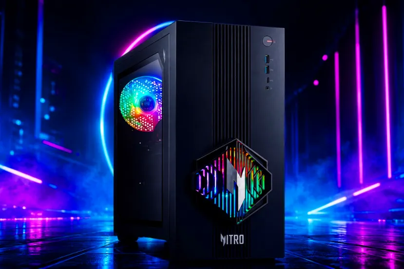 Acer lanza el Nitro 30, un PC gaming de 28 litros con Radeon RX 9070 XT y Ryzen 7 8700F