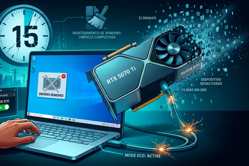 Windows puede eliminar los drivers de una GPU si permanece desactivada durante varios días 