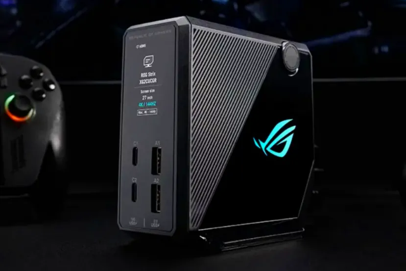 ASUS ROG Flux Charger Dock: un dock con pantalla LCD capaz de alimentar portátiles y periféricos con 260 W de potencia 