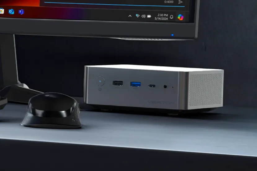 Acer Veriton RI110 AI: un mini PC con Intel Core Ultra X7 358H, gráficos Arc B390 y puerto OCuLink