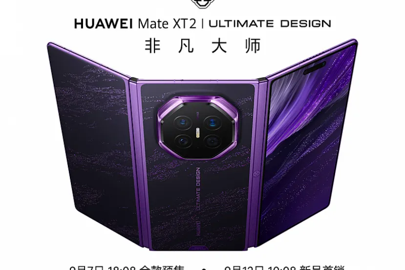 El HUAWEI Mate XT 2 de triple pantalla estrena diseño de pliegue y viene con el Kirin 9050 Pro