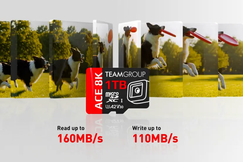 La nueva microSDXC ACE 8K de Team Group llega con hasta 1 TB de capacidad, 160 MB/s de lectura y garantía de por vida