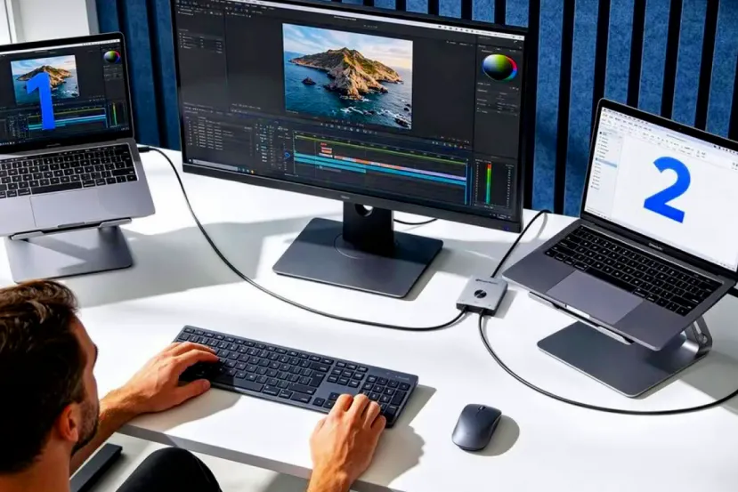 Cable Matters lanza un conmutador KVM USB4 de 40 Gbps con carga de 140 W y soporte para pantallas 8K