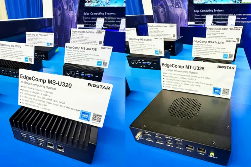 BIOSTAR presenta nuevas placas base y sistemas Edge para entornos industriales con soluciones de Intel y NVIDIA