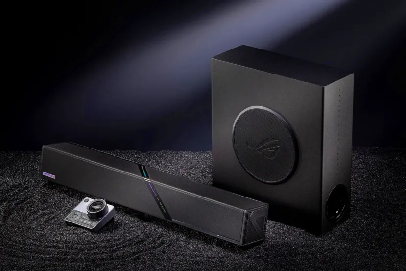 La barra de sonido ASUS ROG Gjallar llega a Europa con Dolby Atmos 2.1.2 y HDMI 2.1 por 599,90 euros
