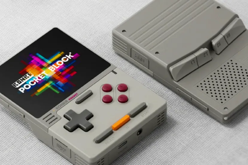 Diseño retro "Game Boy" por 79 dólares, así es la nueva consola portátil AYANEO KONKR Pocket BLOCK 