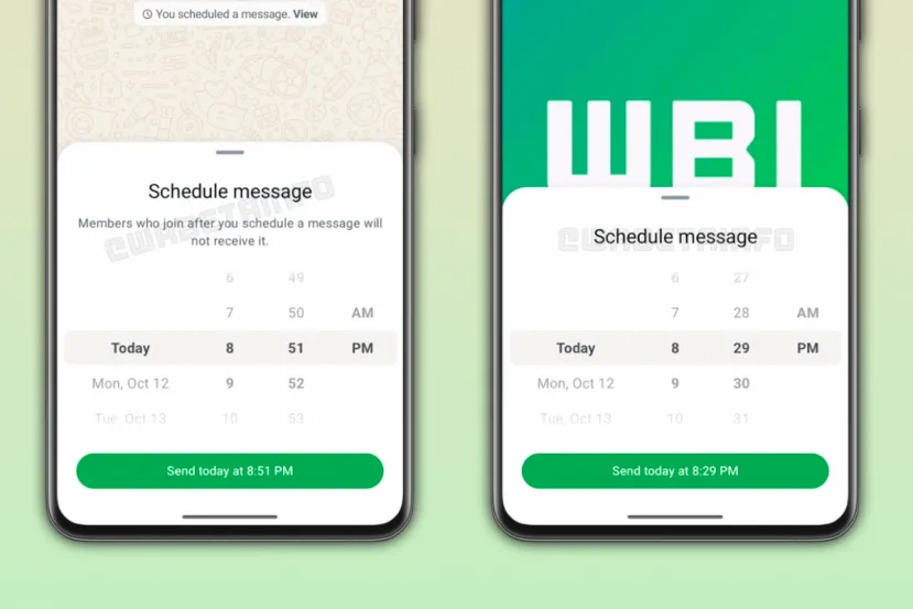 WhatsApp permitirá enviar mensajes programados hasta 2 semanas después