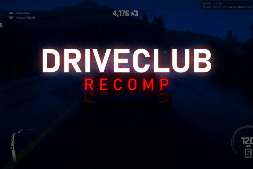 DriveClub Recomp permite ejecutar el juego de PS4 de forma nativa en PC con Vulkan y resolución hasta 8K