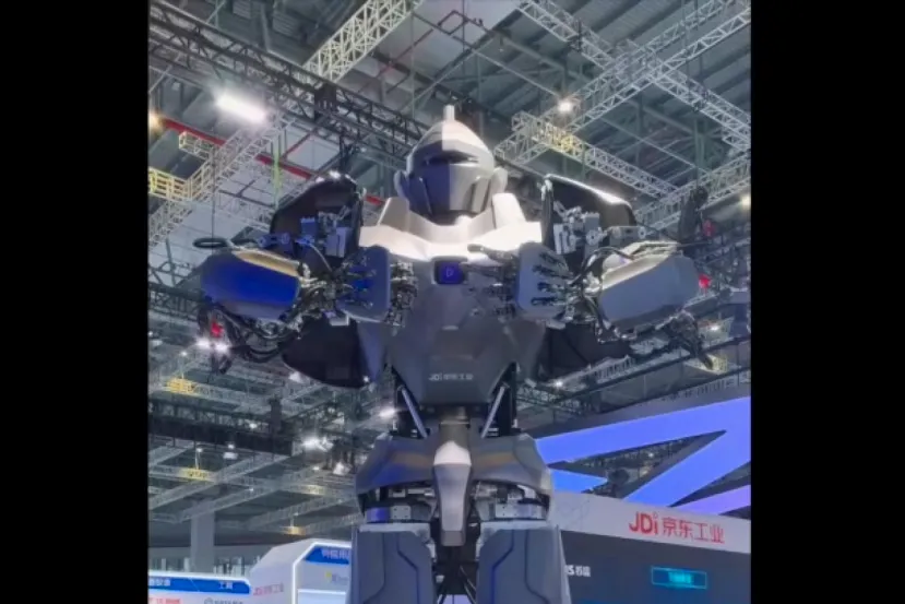 El Neo1 es un robot humanoide de 4 metros y capaz de levantar 500 kilos gracias a sus actuadores hidráulicos