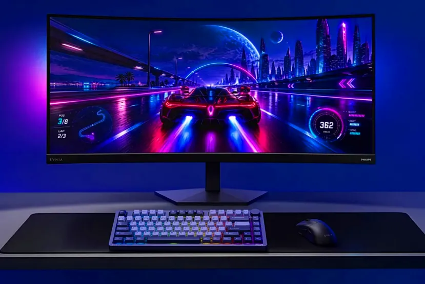 El nuevo monitor Philips Evnia tiene 36 pulgadas con una tasa de refresco de 260 Hz