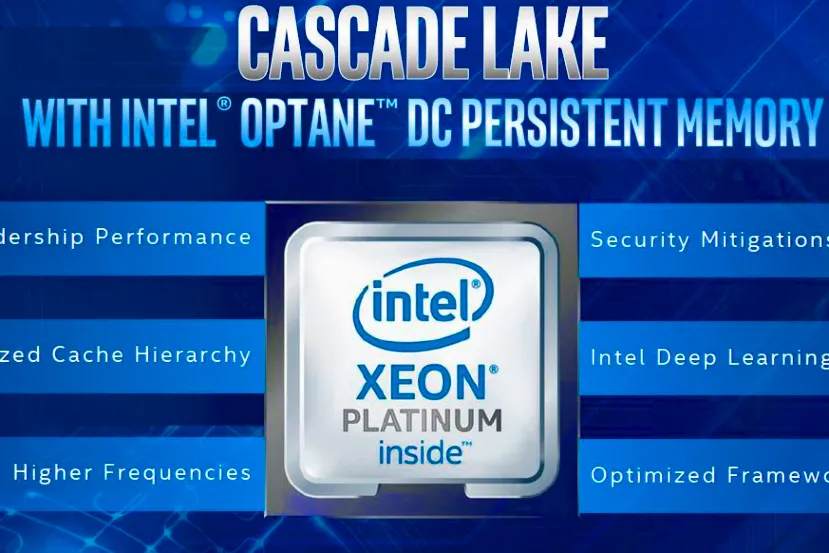 Los procesadores Intel Xeon Cascade Lake alcanzan los 48 núcleos y 12 canales DDR4