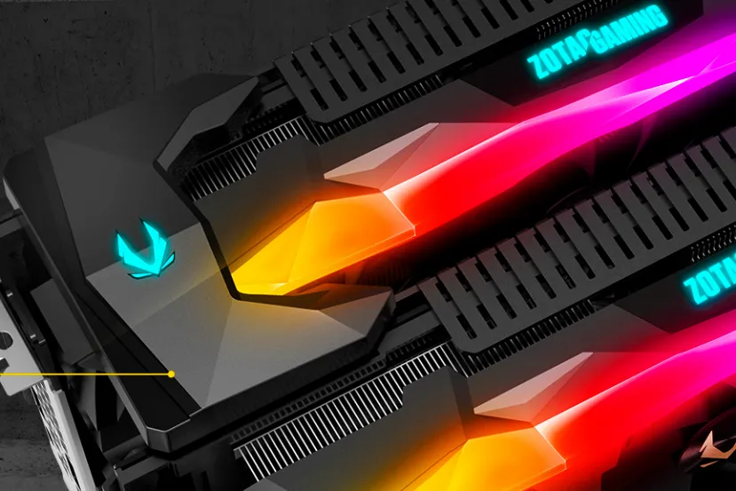 ZOTAC deja ver su puente NVLink personalizado con RGB