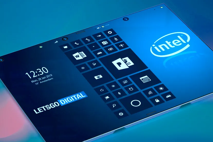 Se deja ver un asombroso diseño de Smartphone de triple pantalla plegable patentado por Intel