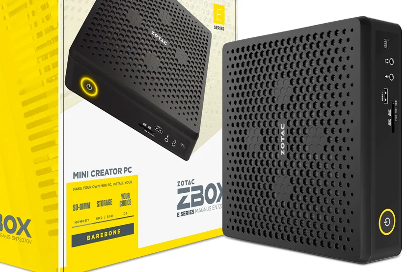 ZOTAC ZBOX MAGNUS E Series, mini PCs orientados a creadores con gráficas GeForce RTX y procesadores Intel Core 9ª Gen