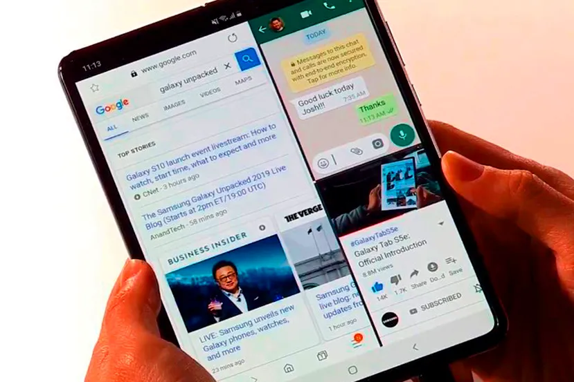 El Samsung Galaxy Fold con pantalla plegable llegará el 6 de septiembre al mercado