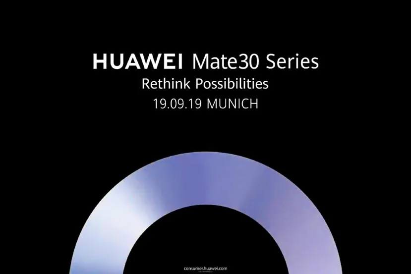 Los Huawei Mate 30 se presentarán el día 19 de septiembre en Munich