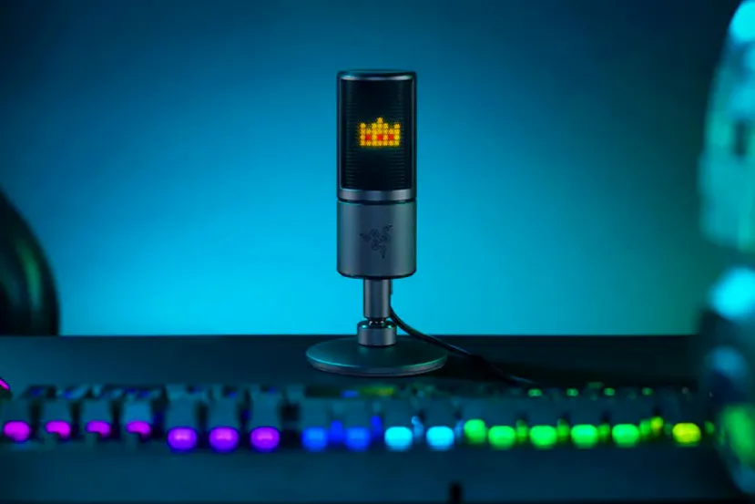 El micrófono Razer Seiren Emote debuta con una pantalla LED con emoticonos para streaming
