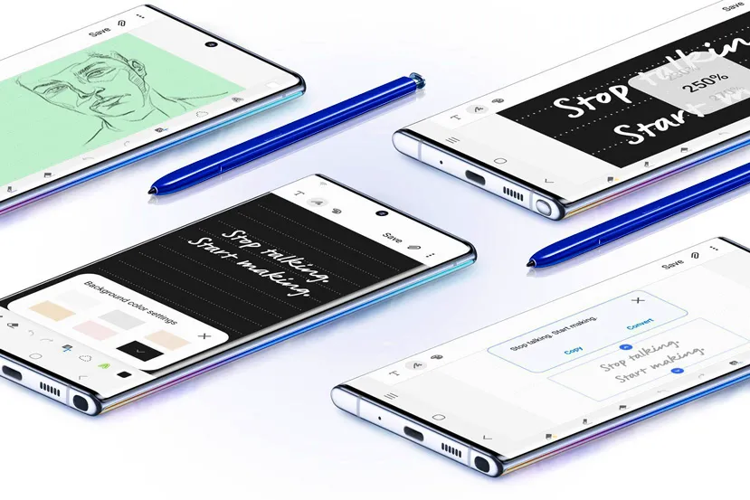 La última actualización de Samsung Notes trae características del Note 10 a modelos anteriores