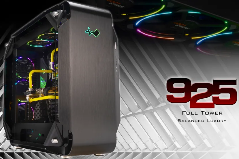 La caja Full Tower Premium InWin 925 llega con doble cristal templado, chasis de aluminio anodizado y un toque de iluminación RGB