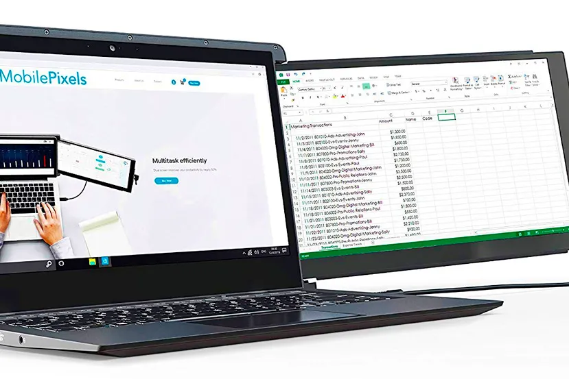 Mobile Pixels Duex Pro, una pantalla secundaria USB FullHD de 12,5" pensada para portátiles