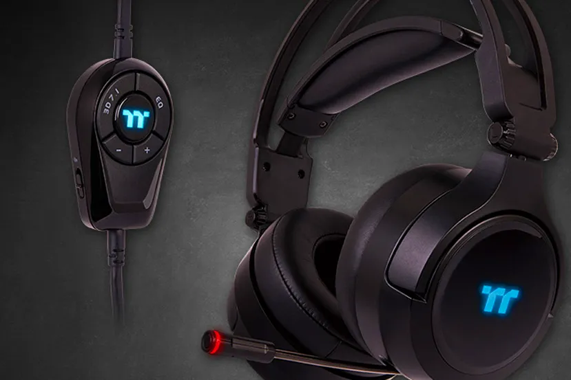Iluminación RGB y sonido surround 7.1 virtual en los nuevos auriculares Thermaltake RIING Pro