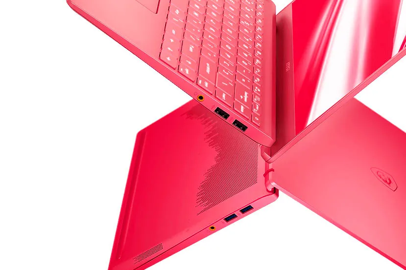 MSI tiñe de rosa su portátil Limited Edition Rose Pink Prestige 14 con panel 4K o FHD