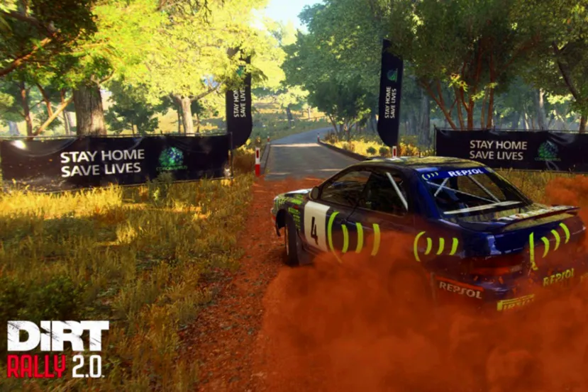 Dirt Rally 2.0 y otros juegos comienzan a añadir advertencias de seguridad sobre el coronavirus
