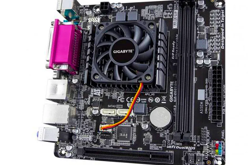 Gigabyte lanza la placa base GA-E6010N en formato Mini-ITX con APU AMD  de 2 núcleos incorporada