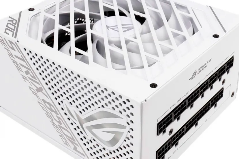 850W de potencia y eficiencia 80 PLUS GOLD en la nueva fuente modular ASUS ROG Strix White Edition