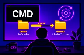 Cómo crear copias de seguridad automatizadas con comandos y sin apps en Windows 11