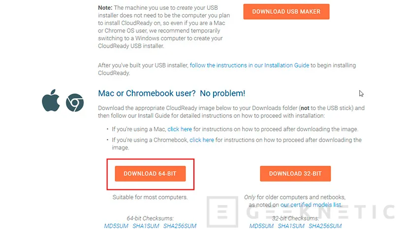 Geeknetic Como instalar y ejecutar CloudReady (Chrome OS) desde un Pendrive 3